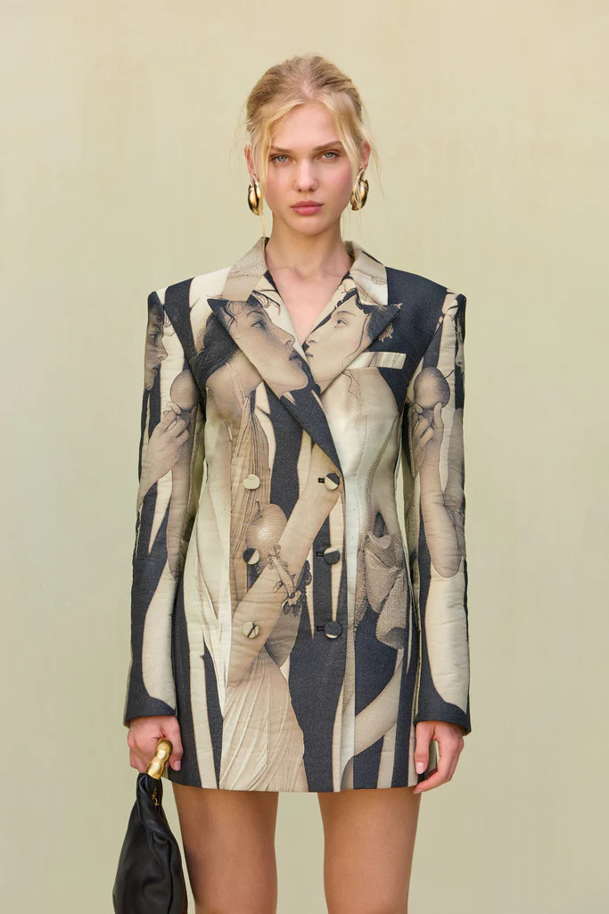 DANIELLA BLAZER DRESS - PORTRAIT MULTI | Cult Gaia - US