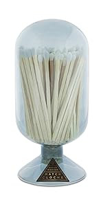 Skeem Design Fireplace Glass Match Cloche with Striker - Sky - 120 Small Match Sticks | Amazon (US)
