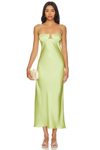 Anna October Tulip Midi Dress in Kiwi from Revolve.com | Revolve Clothing (Global)