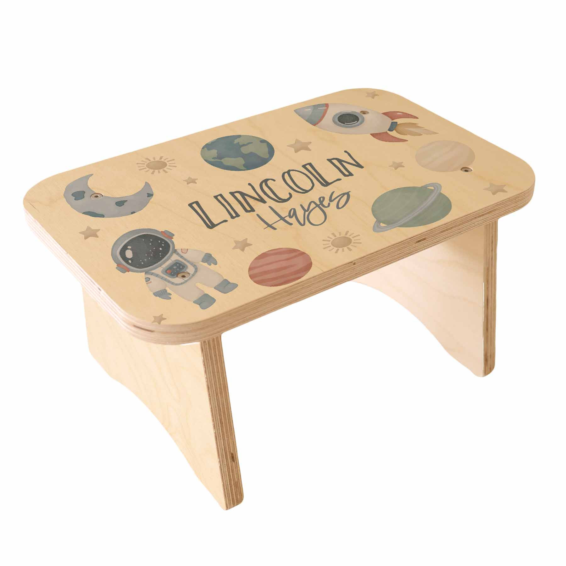 Kids Personalized Step Stool | Space Explorer | Caden Lane