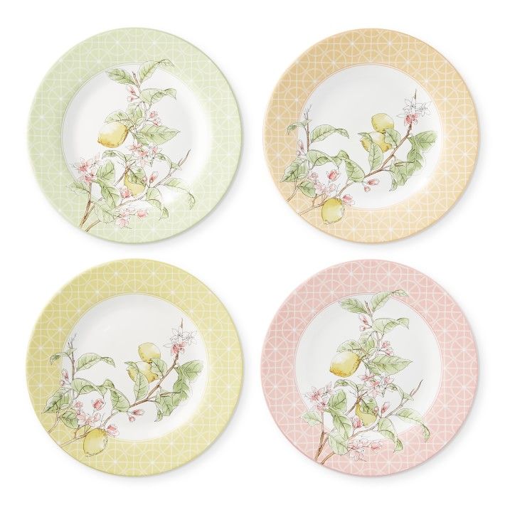 Citron Salad Plates, Set of 4, Mixed | Williams-Sonoma