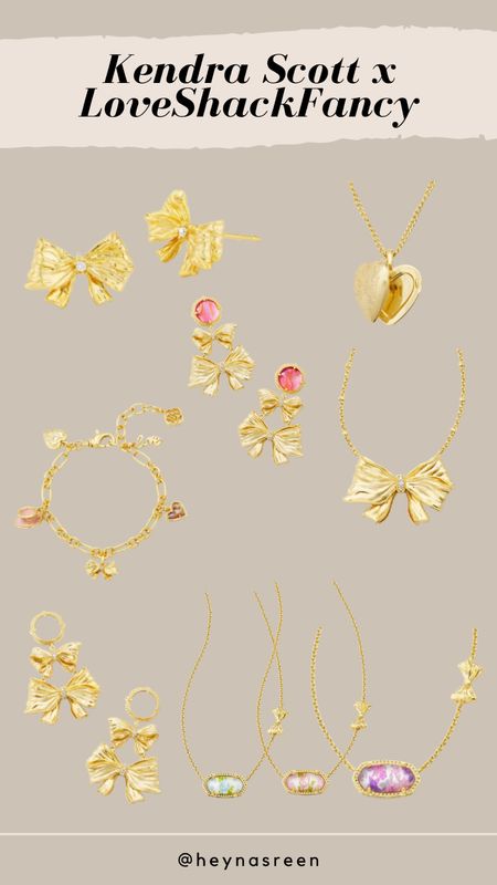 So excited about this launch! New at Kendra Scott: LoveShackFancy gold statement earrings, necklaces and bracelets!

#LTKSeasonal #LTKstyletip