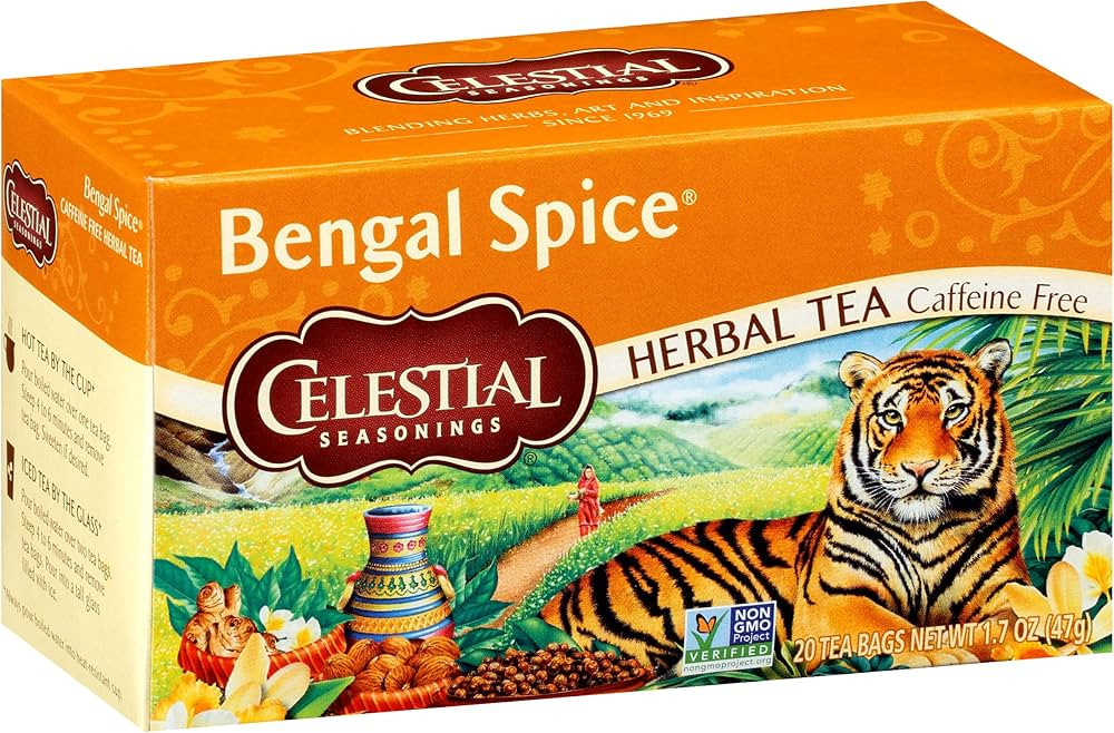 Celestial Seasonings Herbal Tea, Bengal Spice, Caffeine Free, 20 Tea Bags (Pack of 6) | Amazon (US)