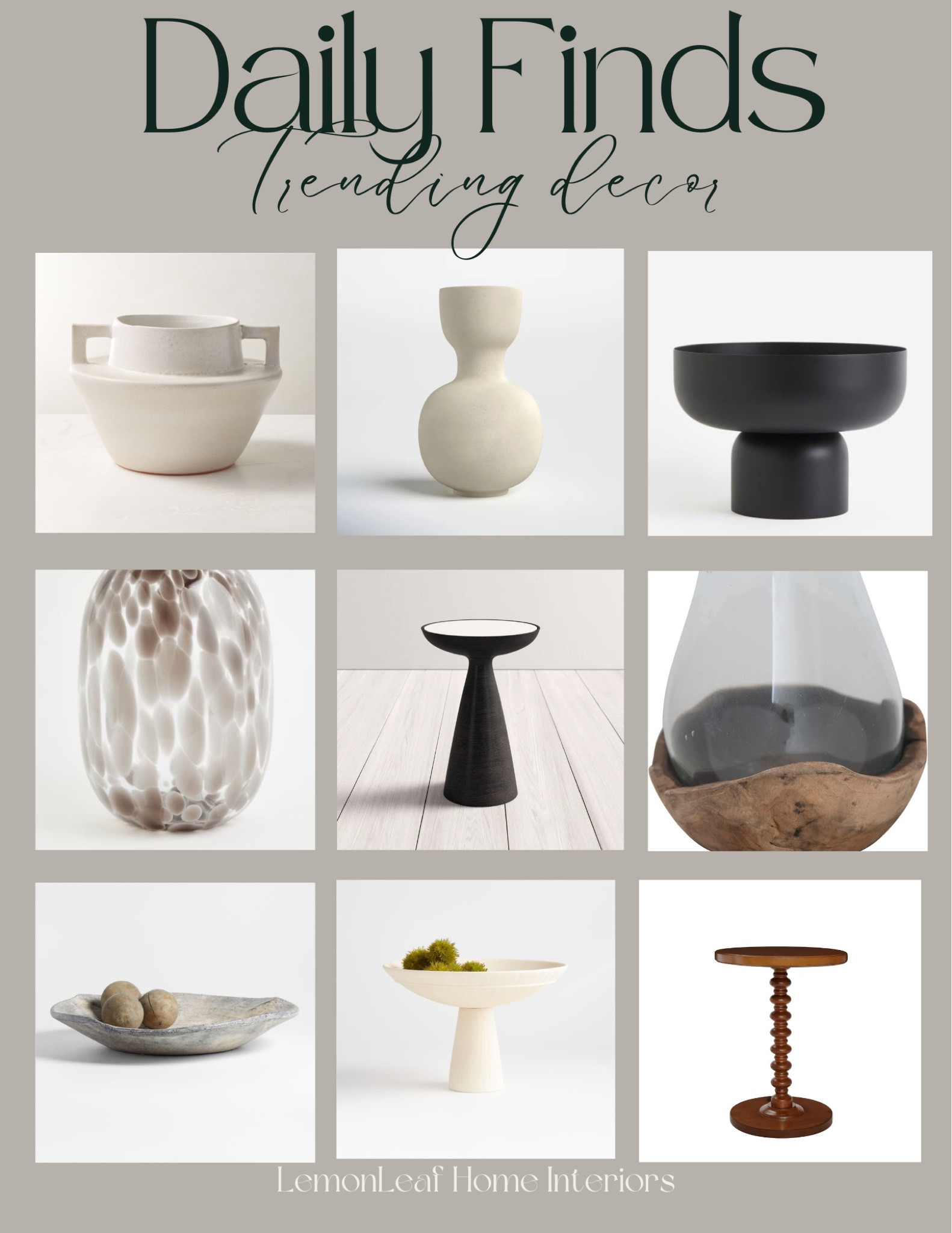 Love these finds for styling shelves, coffee table, or console tables. All price points from Amazon , H&M Home, crate and barrel, wayfair 



#LTKunder100 #LTKhome #LTKstyletip