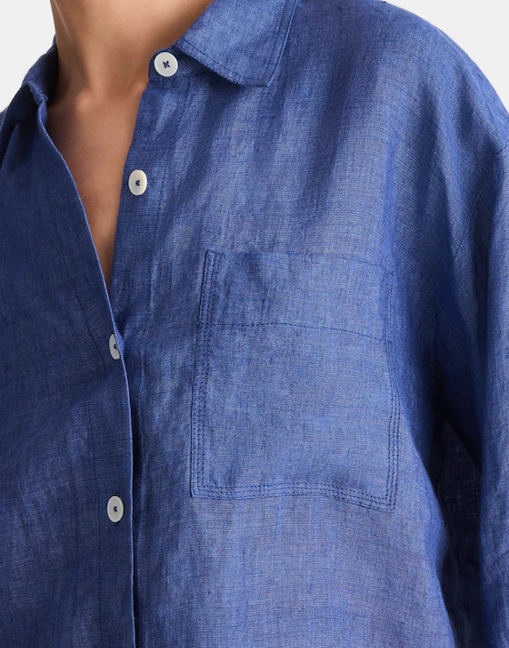 Straight-Hem Shirt in Linen | Madewell