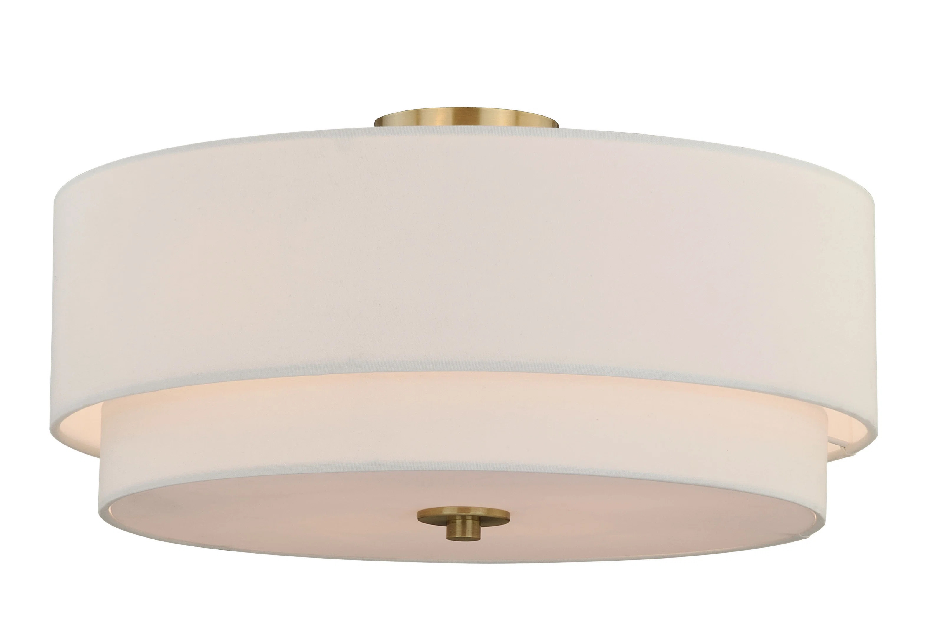 Amia Fabric Semi Flush Mount | Wayfair North America