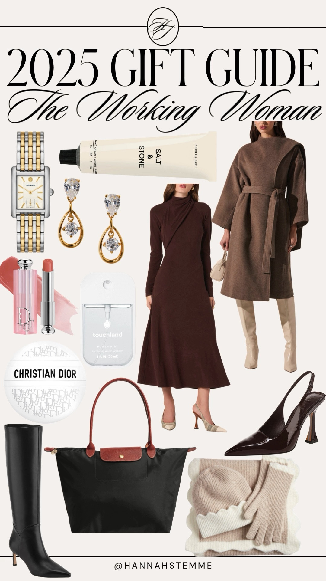 2025 Gift Guide for The Working Woman 🤎
If you’re shopping for the woman who’s always on the go—client meetings, office days, travel days—these timeless, elevated gifts are always a hit.

✨ What’s included:
• chic work dresses + elevated layers
• classic jewelry she’ll wear daily
• luxe hand cream + everyday beauty staples
• designer-inspired bags
• polished heels + winter boots
• cozy office socks (the real MVP)

These gifts are perfect for coworkers, managers, corporate girlies, and hard-working moms who deserve something special this season. Shop below!

Keywords: working woman gift ideas, gift guide for her 2025, corporate gifts for women, workwear gifts, professional woman gifts, holiday gift guide 2025, gifts for coworkers, office essentials for women

#LTKGiftGuide #LTKmomlife #LTKWorkwear
