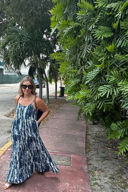 Flowy maxi dress. Runs big. In a medium here. Good for travel  

#LTKtravel #LTKmidsize