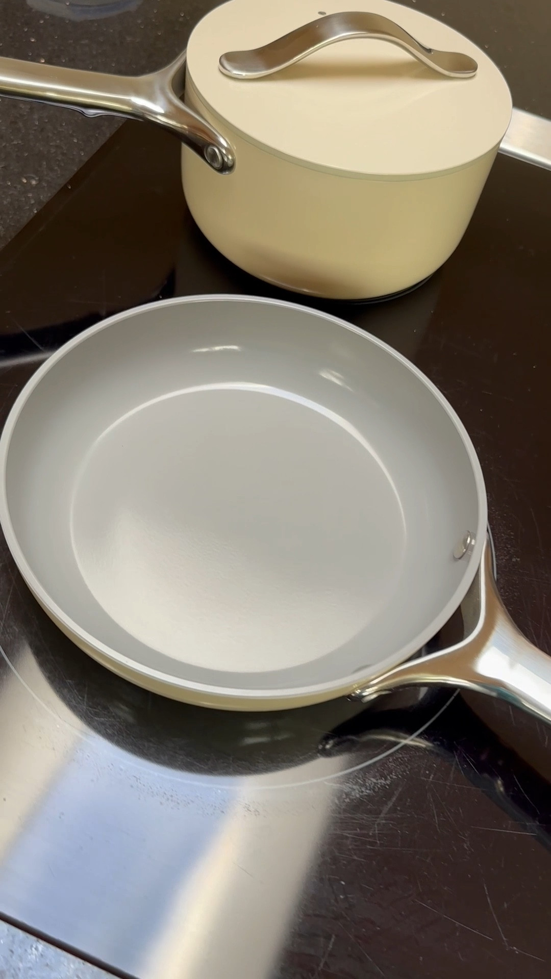 ✨Healthy, Minimal & Chic in Ivory✨
I finally gave in and got the Caraway Minis Set in Ivory, and honestly… I’m obsessed 🤍

I don’t cook that much, so I didn’t want to clutter my kitchen with a giant cookware set. These two little pieces feel just right — enough to make quick healthy meals, without turning my counter into a cookware showroom.

What really sold me is the non-toxic ceramic coating — free from PFAS, PTFE, and all that chemical stuff hiding in most pans. Did you know that when your Tefal or other non-stick pans get scratched, they can actually release toxic compounds linked to serious health issues (even cancer 😳)?

So this little ivory duo is not just aesthetic, it’s clean living in cookware form.

Shop my Caraway Minis Set here 👇
#LTKHome #LTKFinds #Caraway #HealthyHome #IvoryKitchen #MinimalLuxury

#LTKHome #LTKFamily