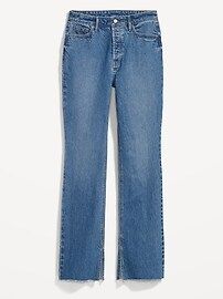 Extra High-Waisted Button-Fly Kicker Boot-Cut Side-Slit Jeans for Women | Old Navy (US)