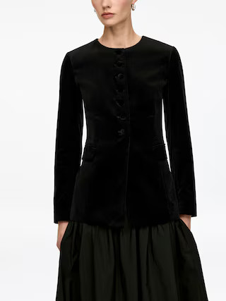 Velvet Blazer – Black – Women – ARKET GB | Arket UK