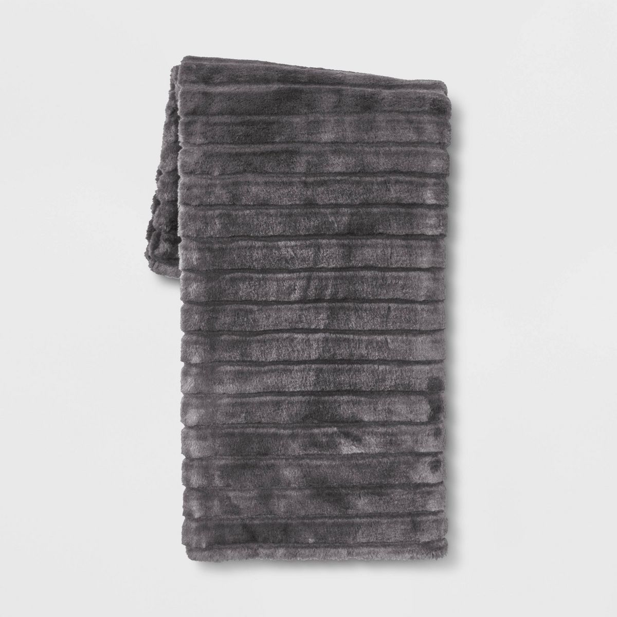 Textured Faux Fur Reversible Throw Blanket - Threshold™ | Target