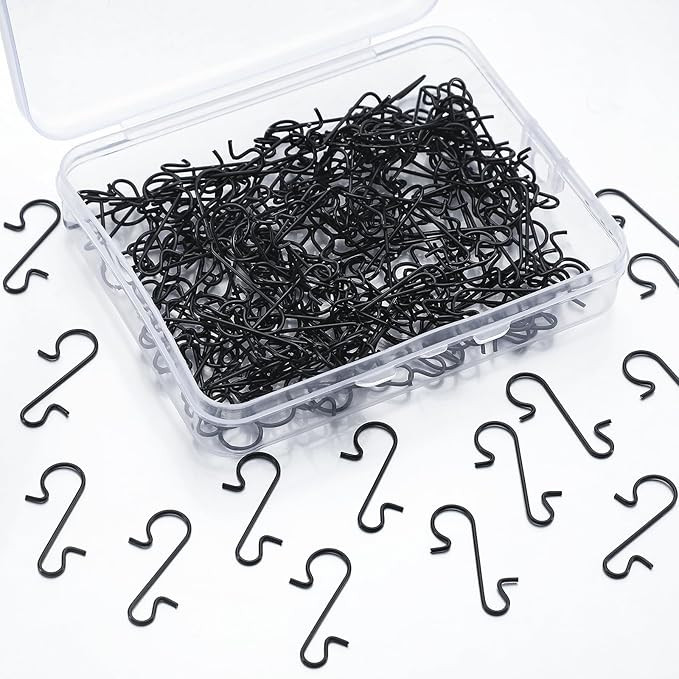 Tatuo 201 Pieces Christmas Ornament Hooks Metal Wire Hooks Gold | Amazon (US)