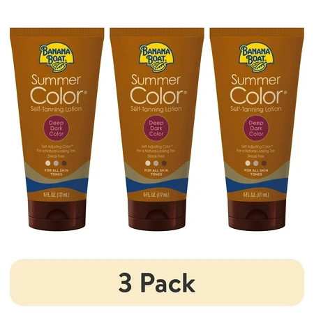 (3 pack) Banana Boat Summer Color Self Tanning Lotion Dark Self Tanner Lotion 6 fl oz | Walmart (US)