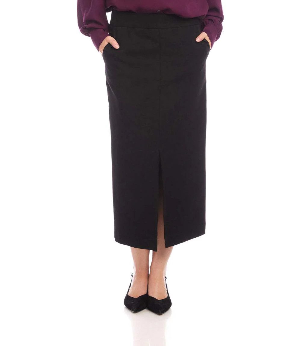 Lizbeth Front Slit Skirt | Karen Kane