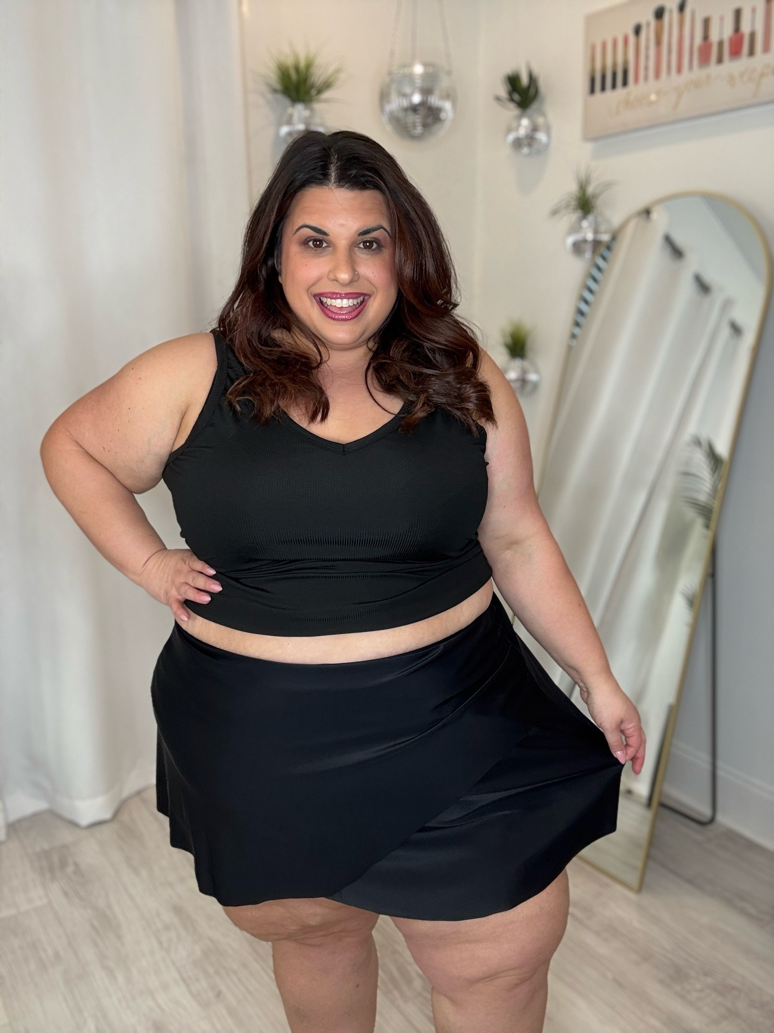 Swim skirt is a size 22/24 