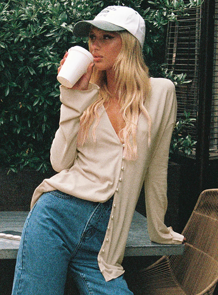 Macy Cardigan Beige | Princess Polly US