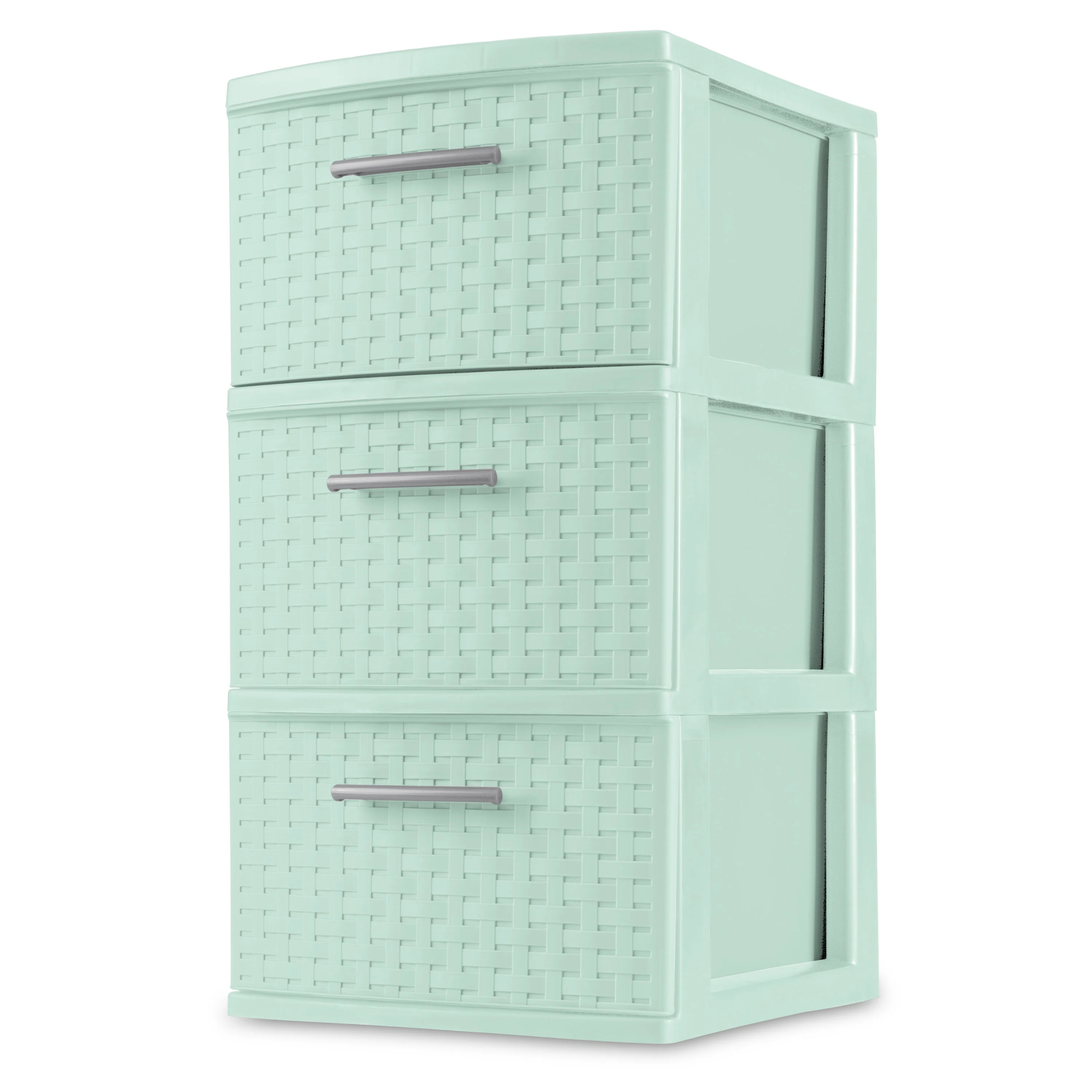Sterilite 3 Drawer Weave Tower Classic Mint - Walmart.com | Walmart (US)
