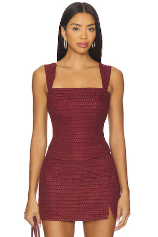 Amanda Uprichard Ceronne Top in Russet from Revolve.com | Revolve Clothing (Global)