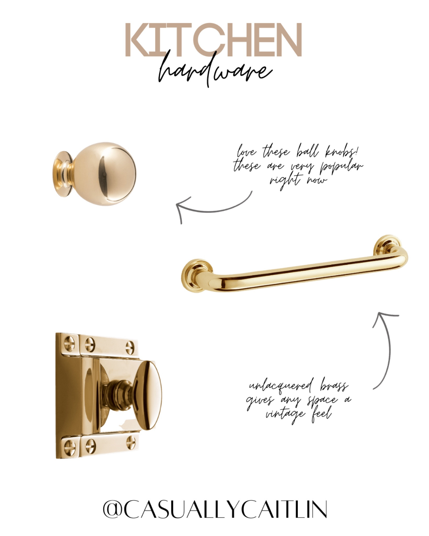 Kitchen cabinet hardware! I love this  unlacquered brass hardware, it adds the perfect touch to any kitchen and looks so high end!

Kitchen cabinet hardware, gold cabinet hardware, gold knob for kitchen cabinets, gold ball knob, gold cabinet door handle, gold latch for kitchen cabinets, home finishes, cabinet hardware, high end finishes, rejuvenation 

#LTKstyletip #LTKfindsunder50 #LTKhome