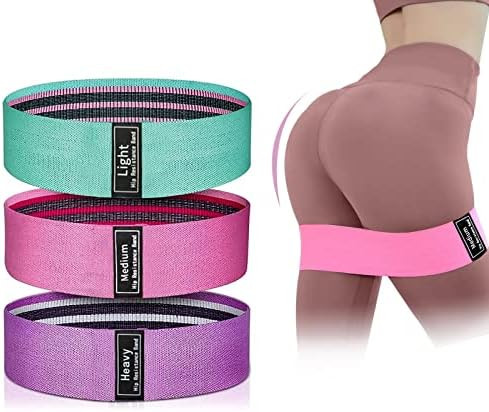 Resistance Band Set, Strength Training for Glutes, Thighs and Squats, Level 3 Anti-Slip Armbands | Amazon (US)