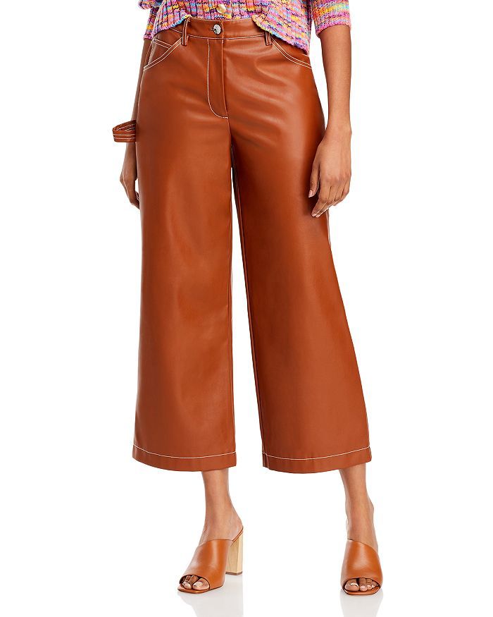 Domino Wide Leg Faux Leather Pants | Bloomingdale's (US)