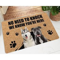 Custom Pet Photo Doormat, Funny Dog Welcome Mat, Porch Decor | Etsy (US)