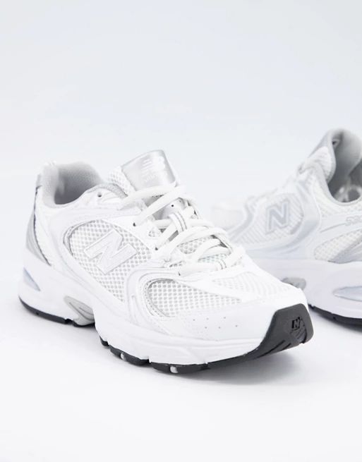 New Balance 530 metallic sneakers in white | ASOS (Global)