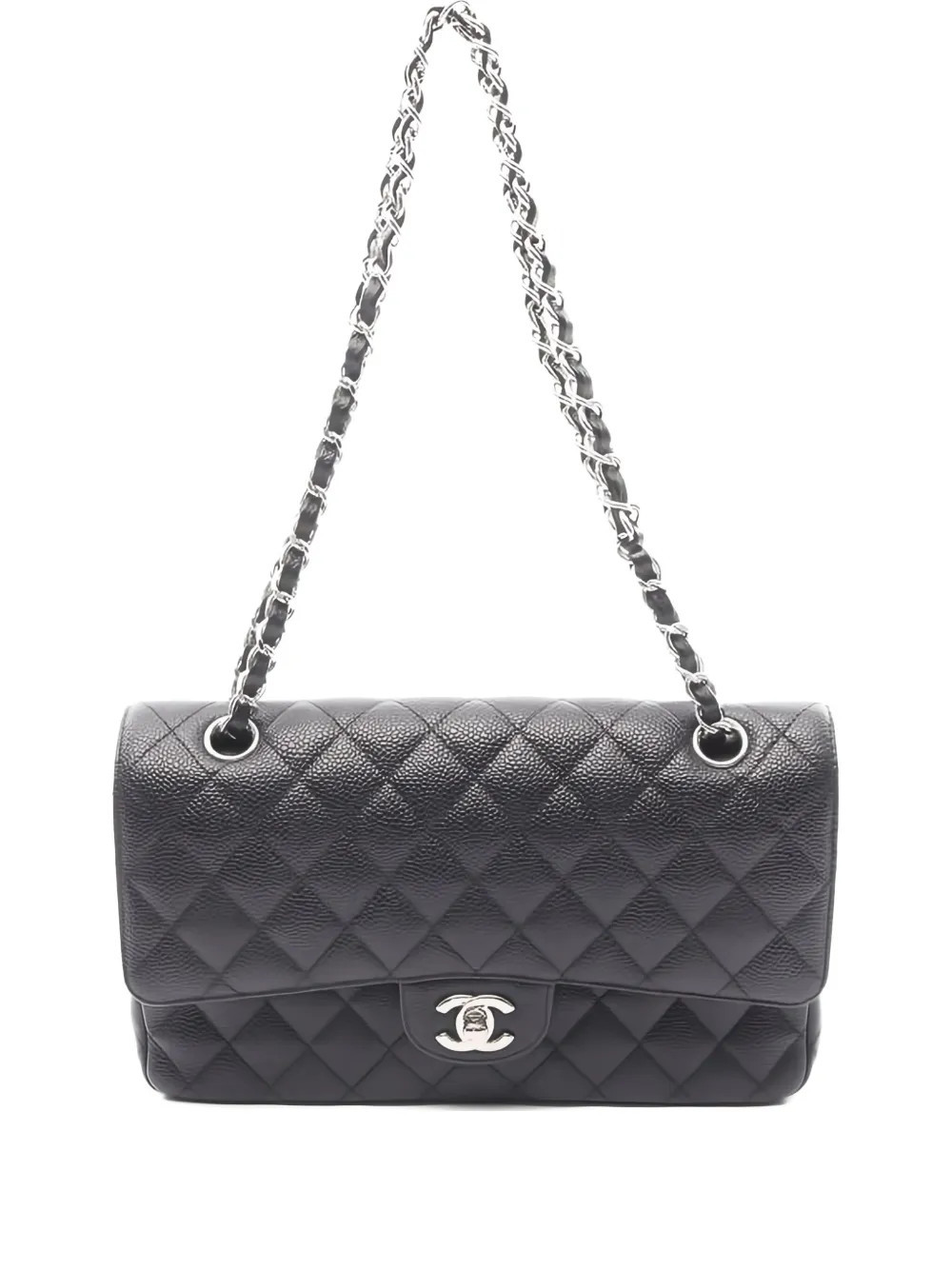CHANEL Pre-Owned matelasse-quilting chain-strap shoulder bag - Black | Farfetch Global