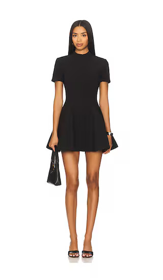 Zephyra Collar Mini Dress in Black | Revolve Clothing (Global)