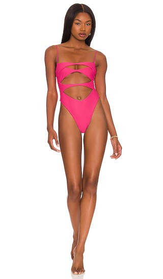 No Words One Piece in Hot Pink | Revolve Clothing (Global)