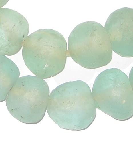 Jumbo Recycled Glass Beads - Beaded Wall Hangings - Extra Large African Sea Glass Beads 21-25mm -... | Amazon (US)