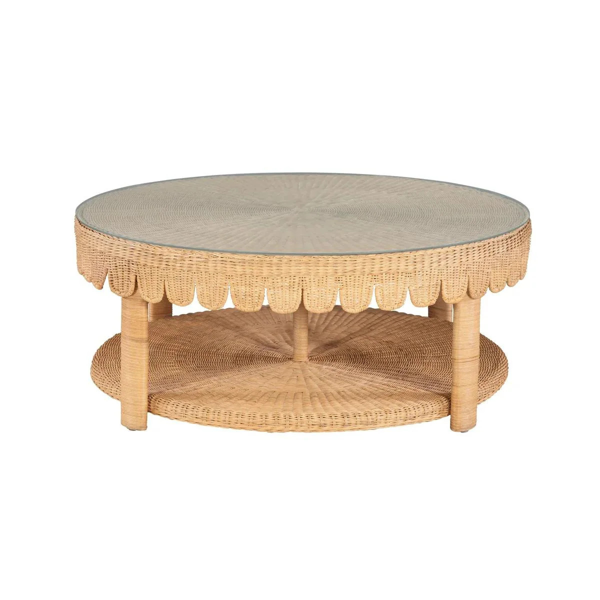 Belden Scalloped Round Coffee Table | Gorgeous Living