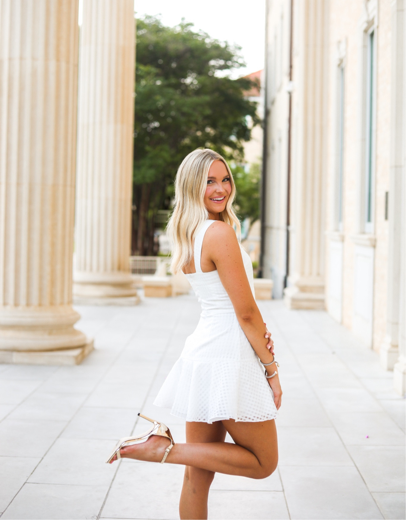 Shop my graduation look💜 Shoes are Jimmy Choo, but they are no longer on their website. So glad you are here! Xo!!🤍✨

#LTKStyleTip