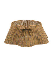 30in Scalloped Tree Collar With Bow | Marshalls