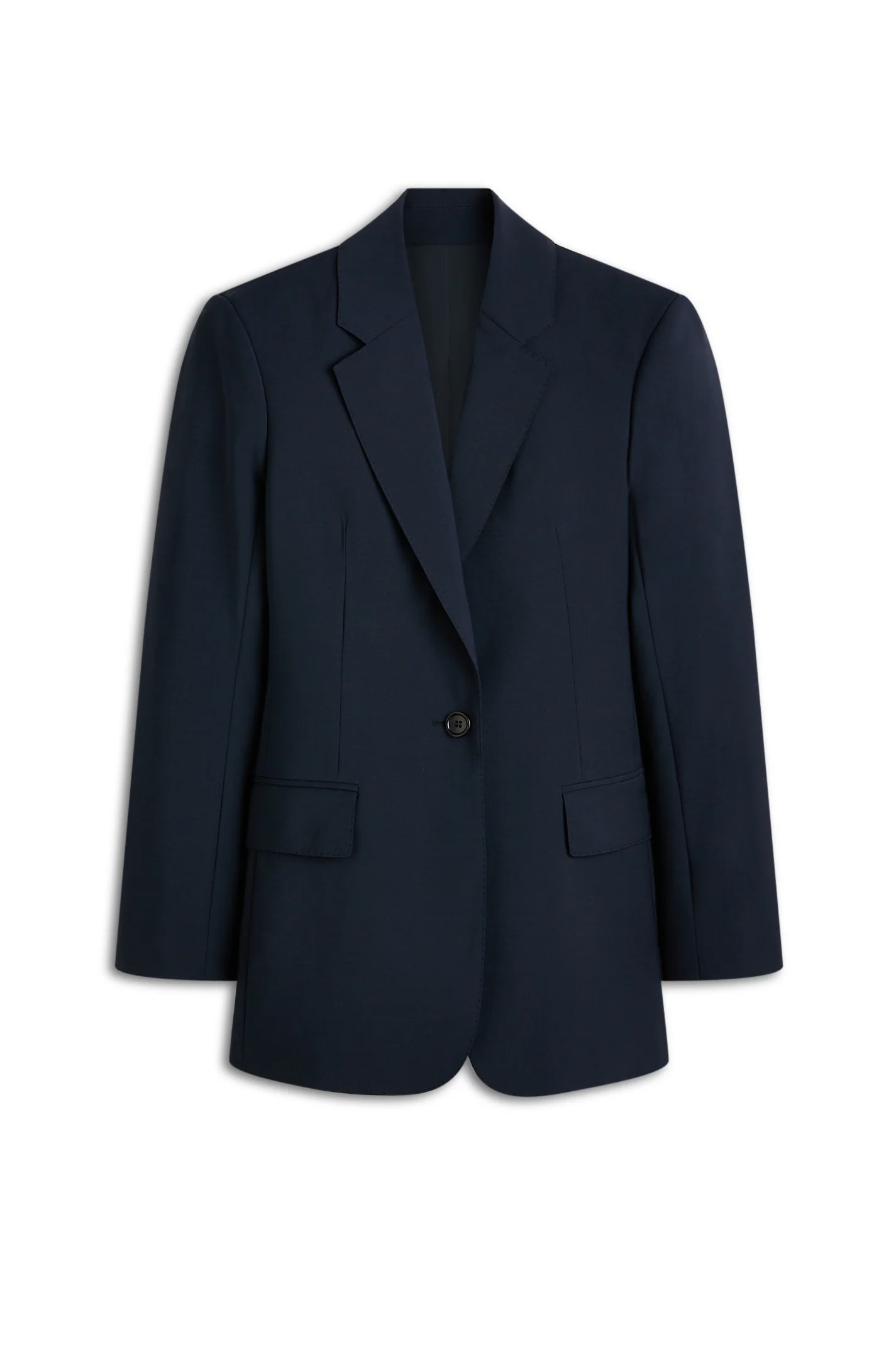 SOFT SINGLE BREASTED JACKET - NAVY - Scanlan Theodore | Scanlan Theodore AU