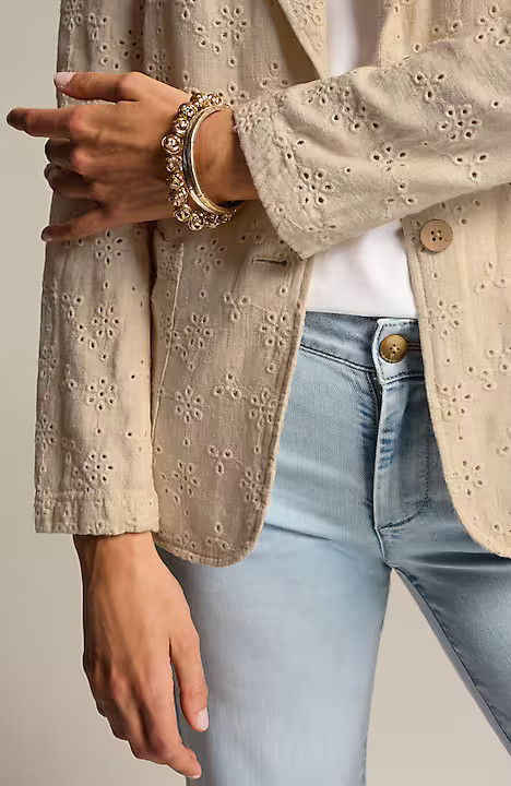 Easy Eyelet Blazer | J. Jill