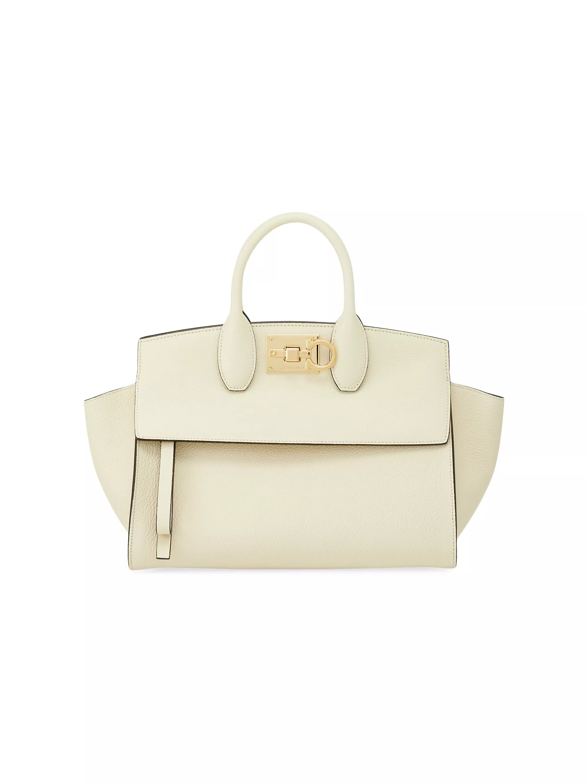 The Studio Soft Small Leather Top-Handle Bag | Saks Fifth Avenue