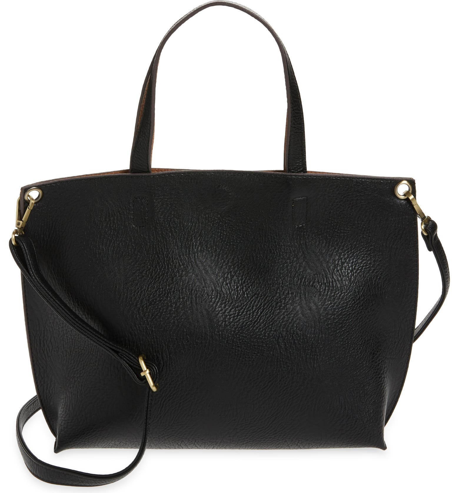 Mini Reversible Faux Leather Tote & Wristlet | Nordstrom