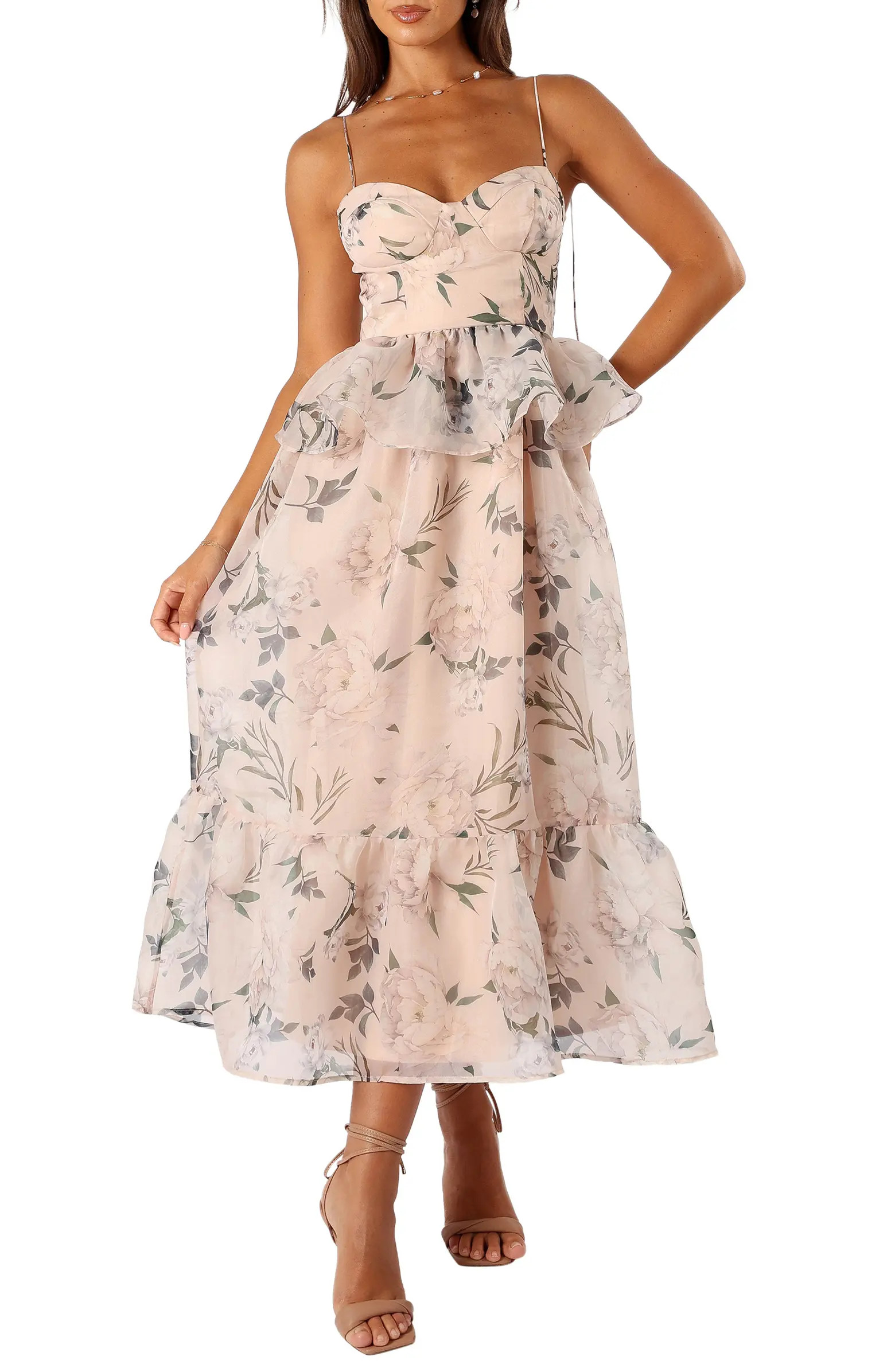 Kennie Floral Print Midi Dress | Nordstrom