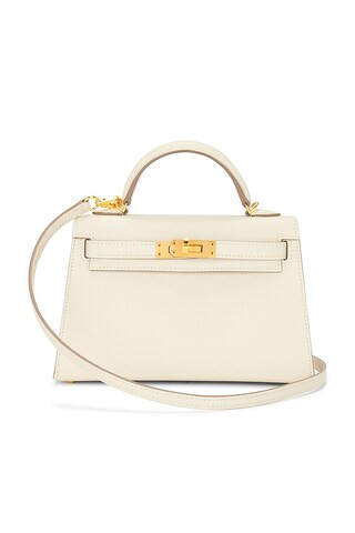FWRD Renew Hermes Epsom Kelly 20 Handbag in Craie from Revolve.com | Revolve Clothing (Global)