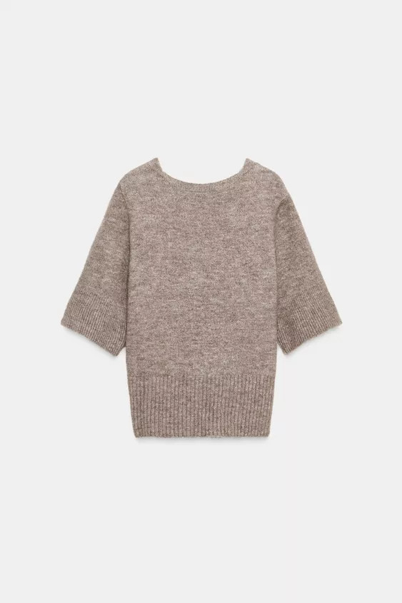 KNIT TOP WITH OPEN BACK | Zara UK