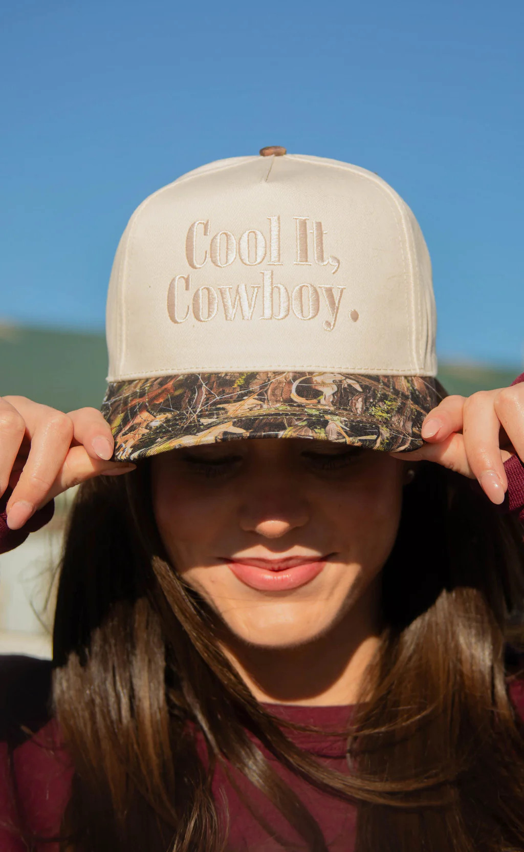 charlie southern: cool it cowboy trucker - camo | RIFFRAFF