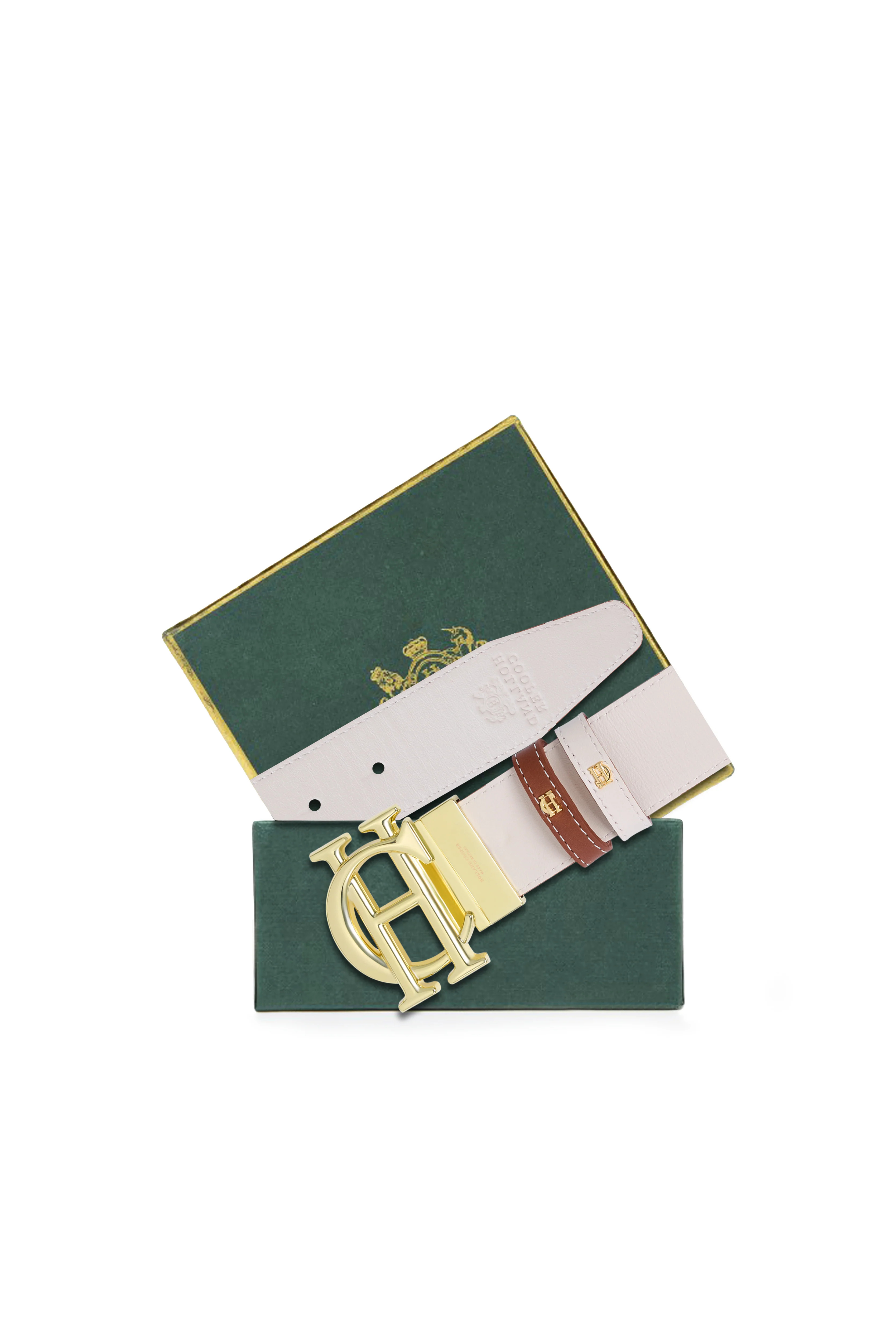 Reversible Classic Belt (Cream Tan) | Holland Cooper