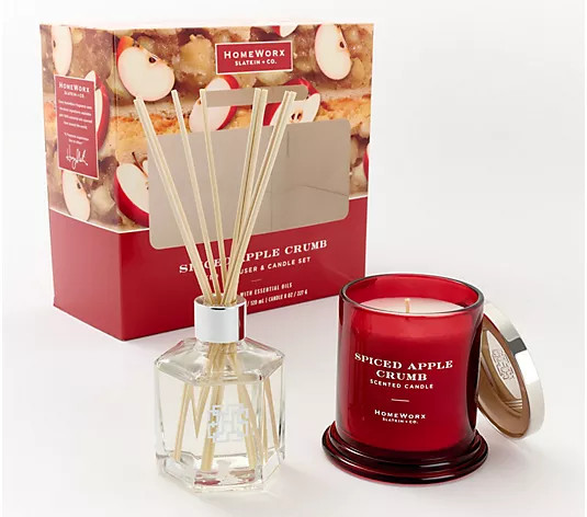 Make Your Selection: HomeWorx by Slatkin & Co. Reed Diffuser & 8oz Candle Gift Set | QVC