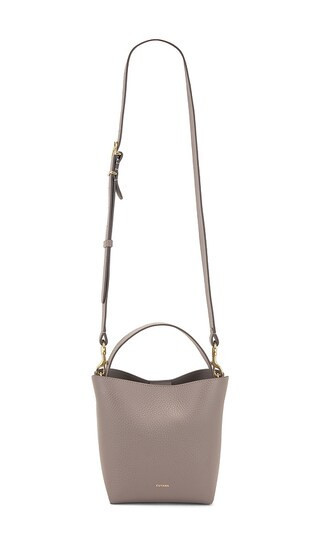 Cuyana Linea Mini Bucket Bag in Taupe. | Revolve Clothing (Global)