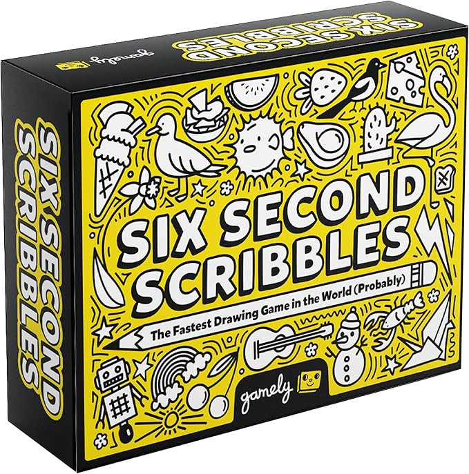 Six Second Scribbles USA: The frantically Fast, fantastically Fun Drawing Game | A Family Friendl... | Amazon (US)