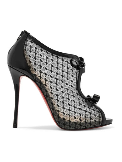 Empiralta 120 bow-embellished embroidered mesh sandals | NET-A-PORTER (US)