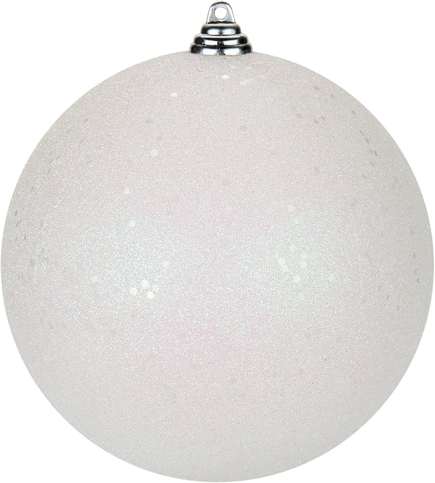 Christmas Ornaments Balls 7.08in Large Christmas Decorations Xmas Tree Shatterproof Big White Chr... | Amazon (US)