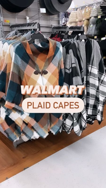 Walmart plaid capes, time and tru, Walmart outfit, Walmart fashion, fall style 

#LTKstyletip #LTKSeasonal #LTKfindsunder50